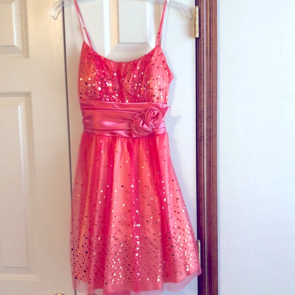 Prom Dress Embellished Fit and Flare Dress (Junior).   New Condition